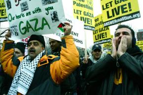 Some 20,000 people marched in Washington, D.C., for a rally in support of Gaza
