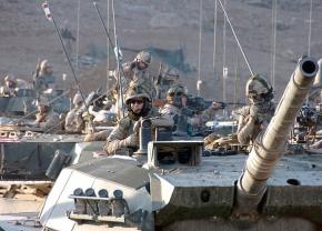 U.S. troops move through Kandahar province in Afghanistan