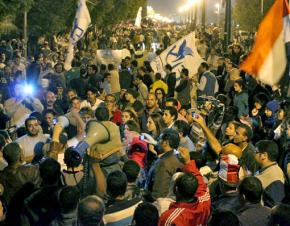 Huge crowds march into Tahrir Square during the November 27 day of protests