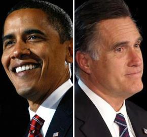 Barack Obama and Mitt Romney